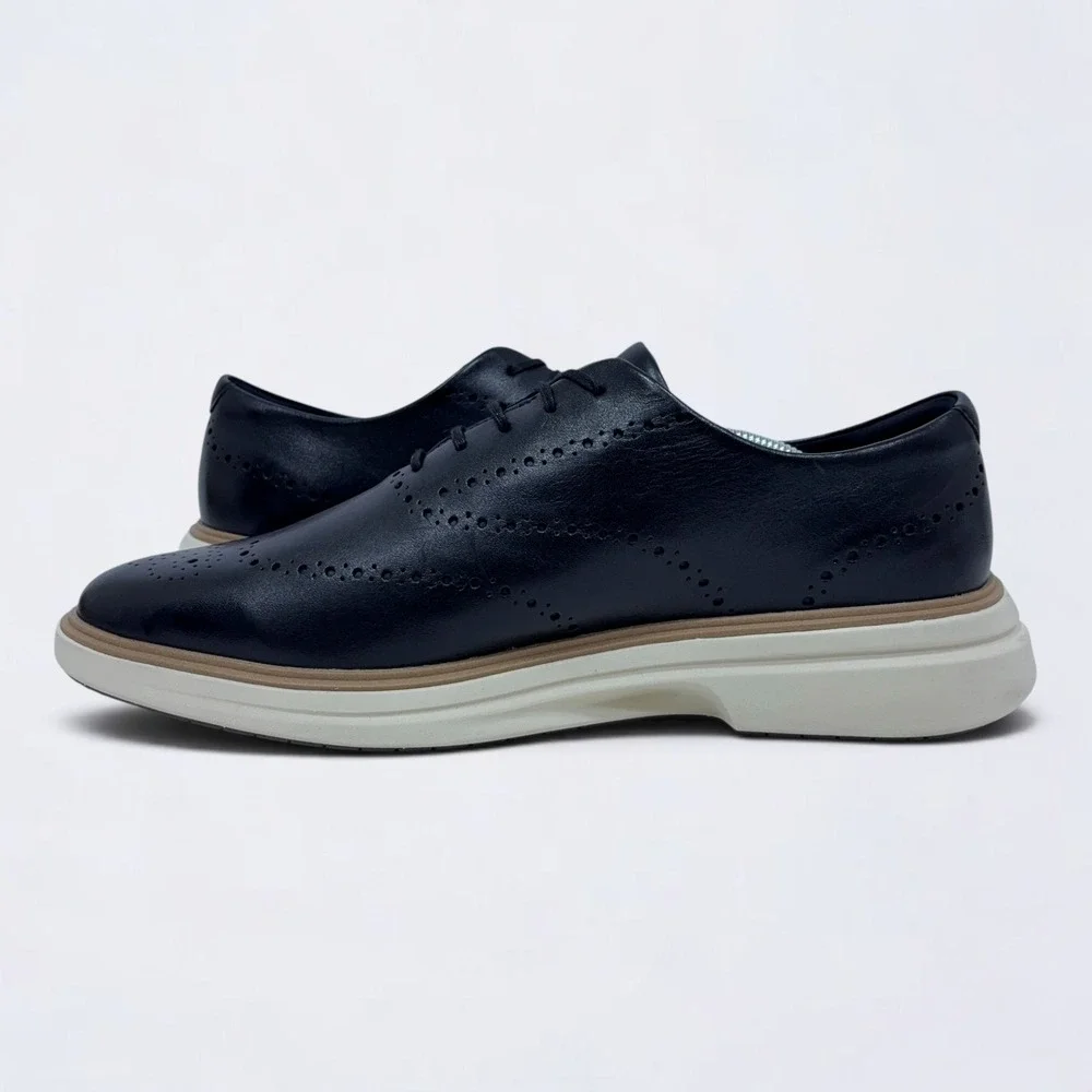 Cole Haan Original Grand Cityspectre Wingtip Oxford Shoes Mens 12M Black Leather
